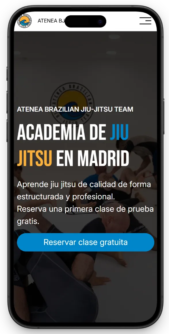 Versión móvil de ateneabjjteam.com