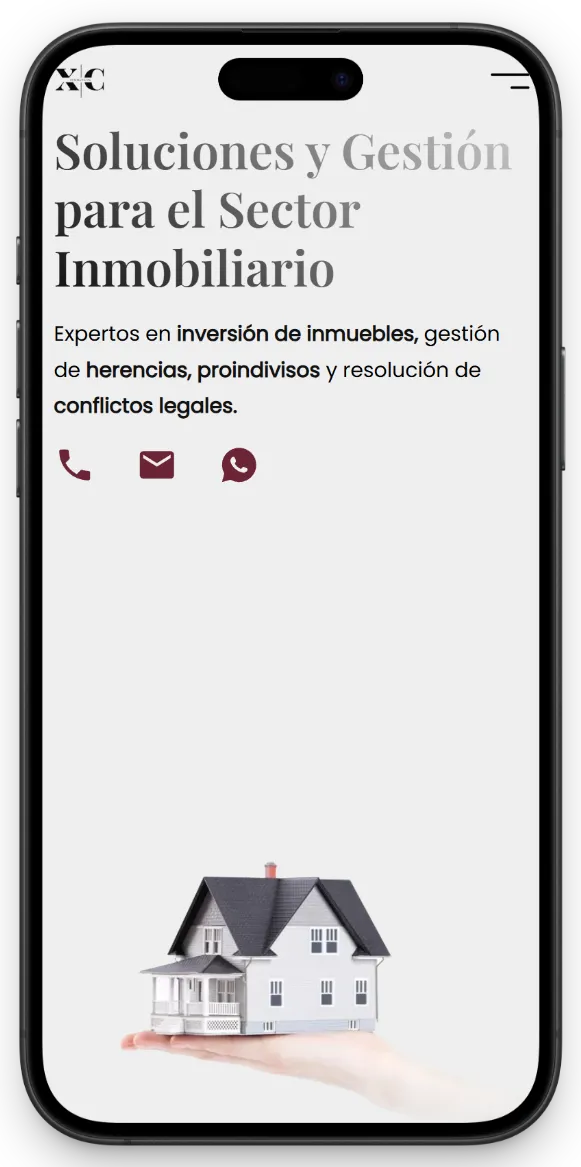 Versión móvil de xponencialasesores.es
